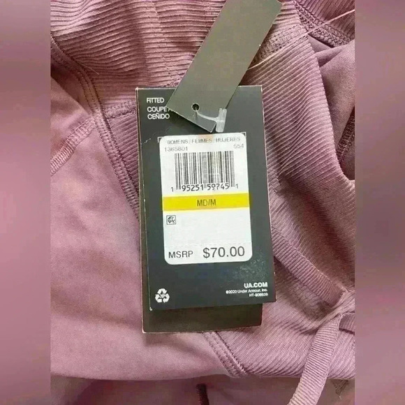 Under Armour Fitted High Rise Ankle Legging Purple NWT - Picture 7 of 11